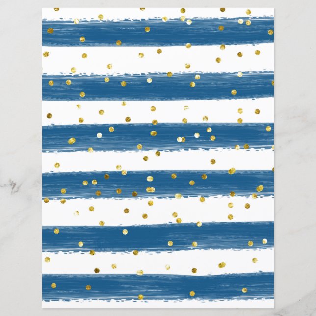 Stripes/Gold Confetti (Front)