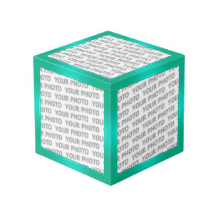 STRIPES gradients - ocean green + your ideas Cube