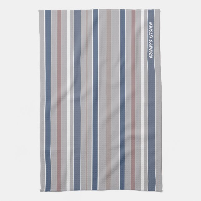 STRIPES GRANNY's KITCHEN adjustable Towel (Vertical)