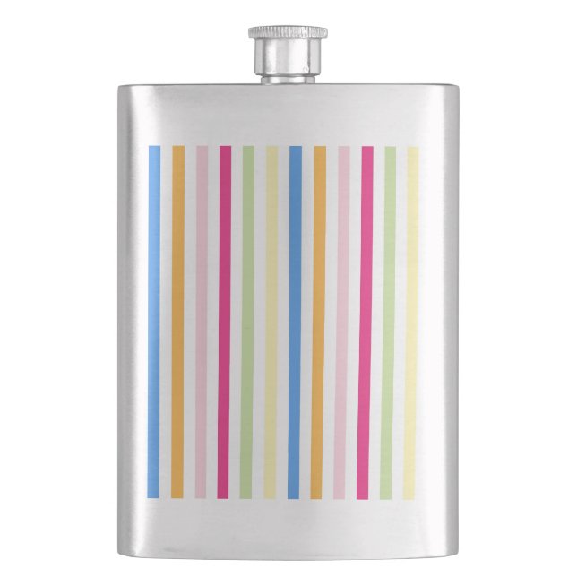 Stripes Hip Flask (Front)