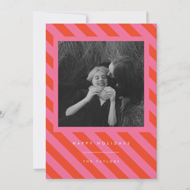 Stripes Holiday Card (Front)