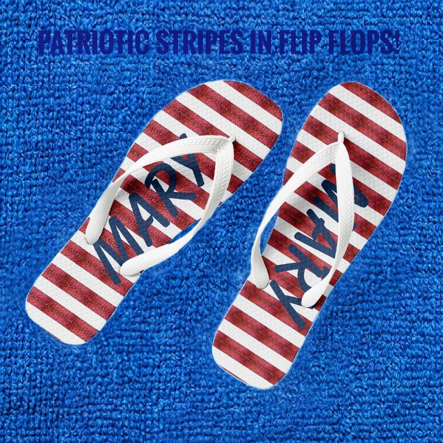 Stripes In Abstract  Flip Flops (Creator Uploaded)