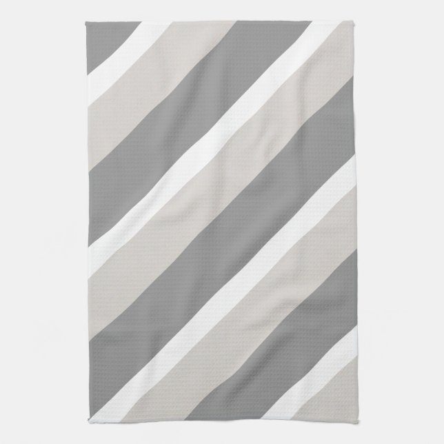 Stripes in Grey Kitchen Towel (Vertical)