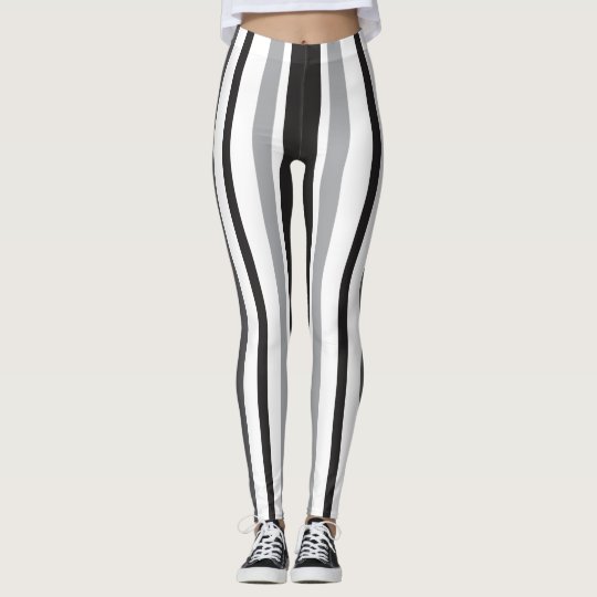 Stripes in Grey Leggings