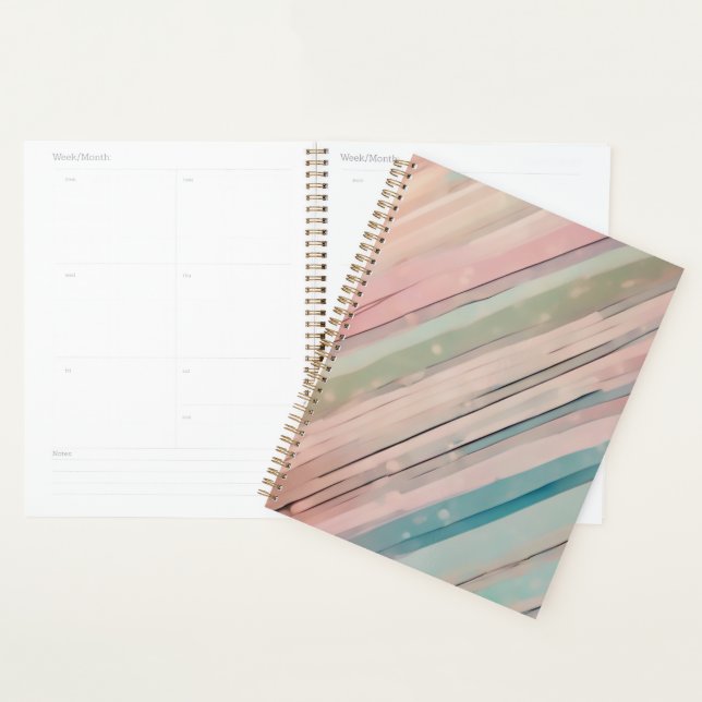 Stripes in Soft Shades Planner (Display)