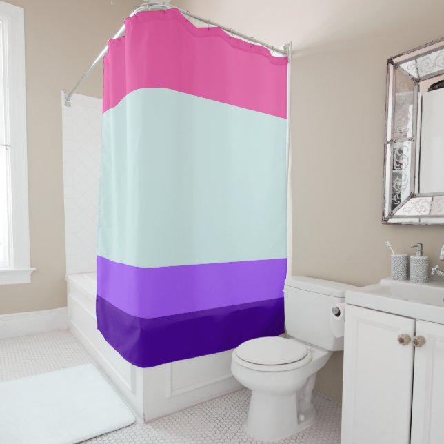 Stripes Indigo Purple lily pink: Cool Palette (In Situ)