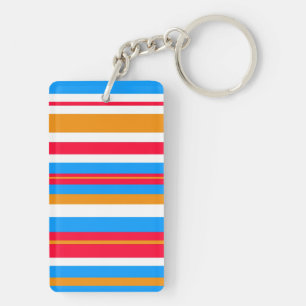 stripes keychain