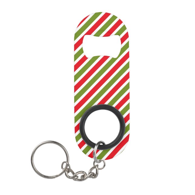 Stripes Keychain Bottle Opener (Front)