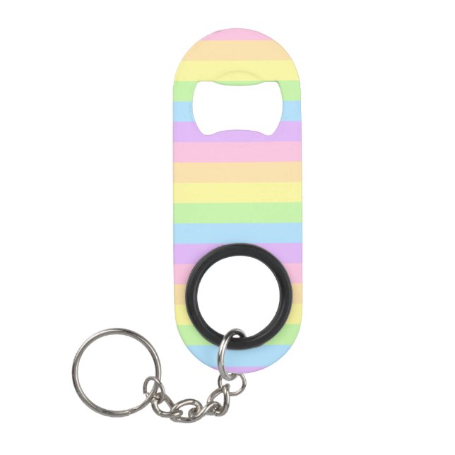 Stripes Keychain Bottle Opener (Front)