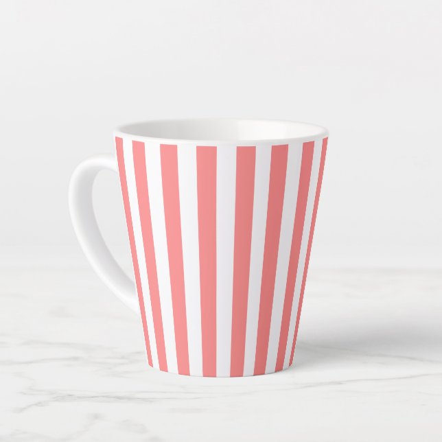 Stripes  latte mug (Left Angle)