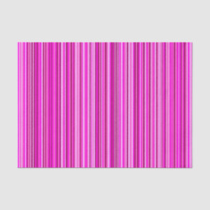 Stripes/Lines Coloured Various Shades of Red/Pink Tissue Paper