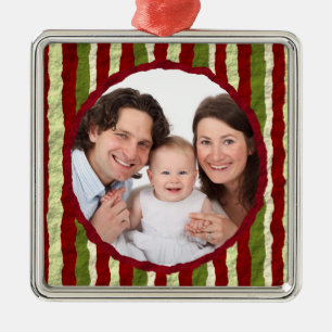 Stripes Metal Ornament