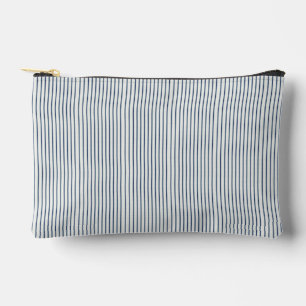 Stripes Modern Indigo Minimalist Elegance Accessory Pouch