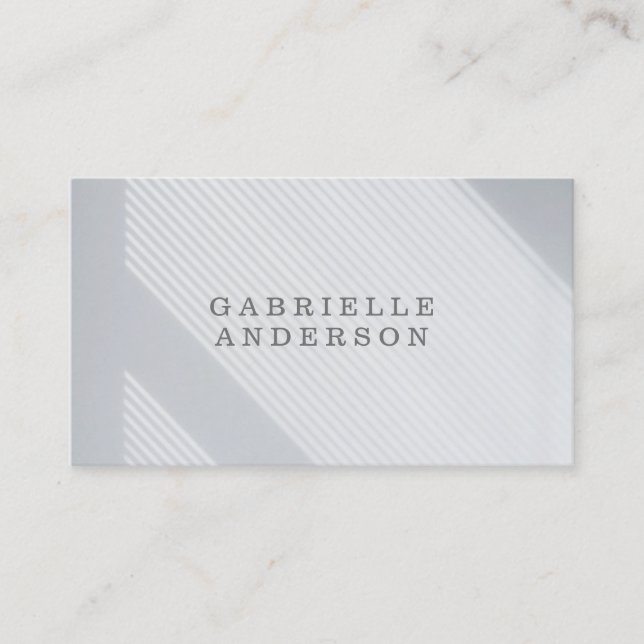 Stripes | Modern | Professional Business Card (Front)