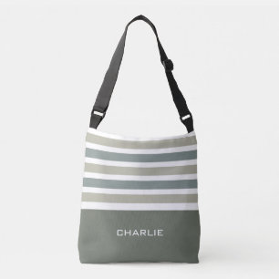 Stripes Motif sacs monogramme personnalisés