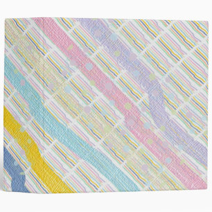 Stripes n Polkadots (pastels) Binder