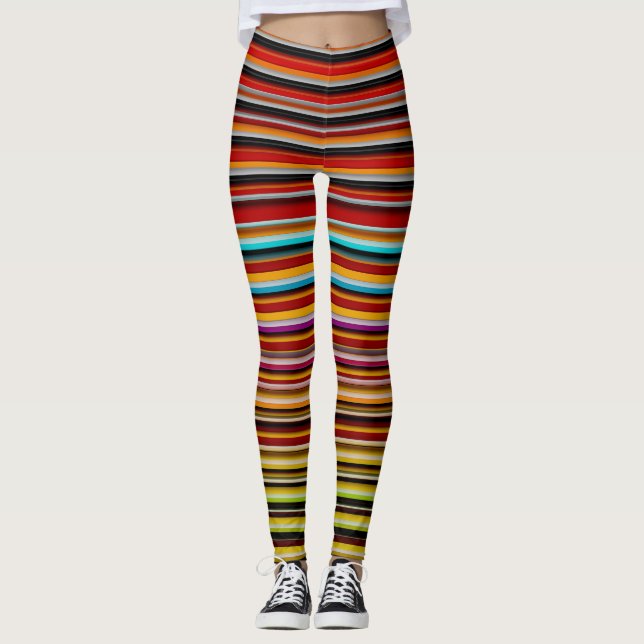 STRIPES OF A FASHION LEGGINGS (Front)