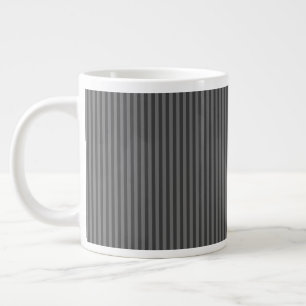 Stripes Of Grey Large Coffee Mug