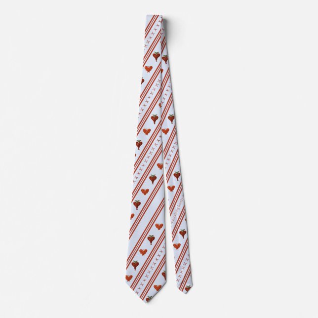 Stripes of Hearts Tie (Front)