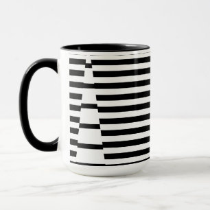 Stripes on Stripes in Black and White Mug