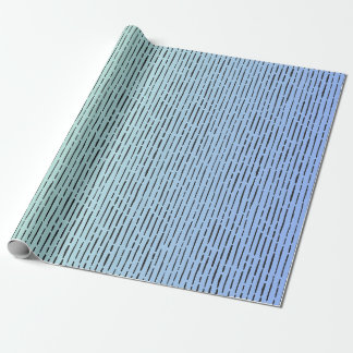 Stripes on Teal & Blue Wrapping Paper