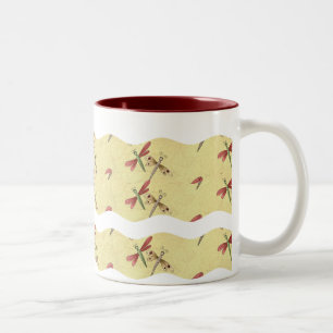 Stripes ondulées - Plaisir à la libellule : Mug de