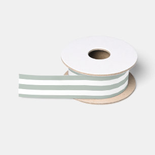 Stripes Option Ash Grey Satin Ribbon