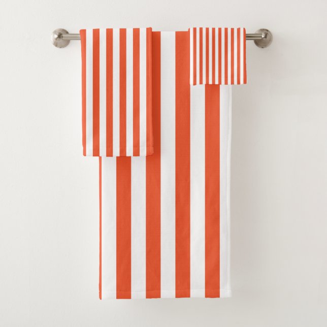 Stripes - Orange&White - Serviettes (En situation)