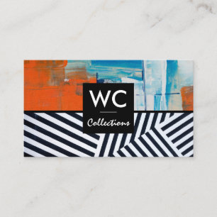 Stripes   Paint Strokes   Artist Business Card