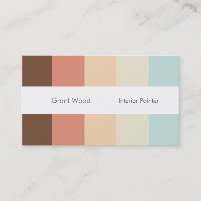 Stripes Palette Business Card (Front)