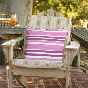 Stripes Pastel colourful modern geometrical Outdoor Pillow