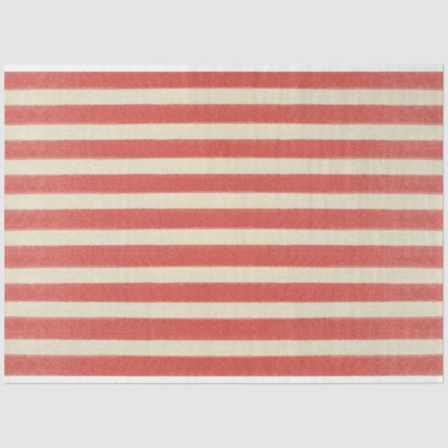 Stripes Patriotic Furniture Decoupage Paper (Front)