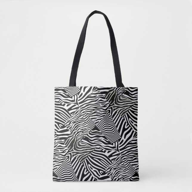 STRIPES Pattern BW.SPBW01 Tote Bag (Front)