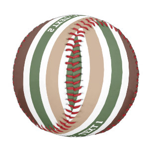 Stripes Pattern custom baseball
