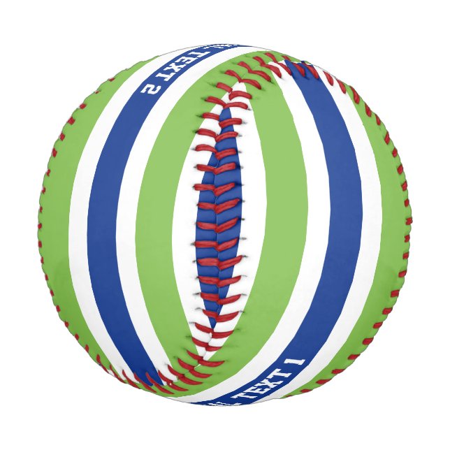 Stripes Pattern custom baseball (Angled)