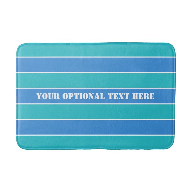 Stripes Pattern custom bath mats (Front)
