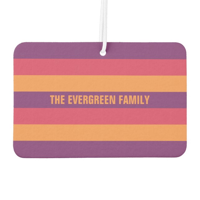 Stripes Pattern custom car air freshner Freshener (Back)