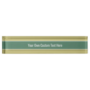 Stripes Pattern custom desk plate