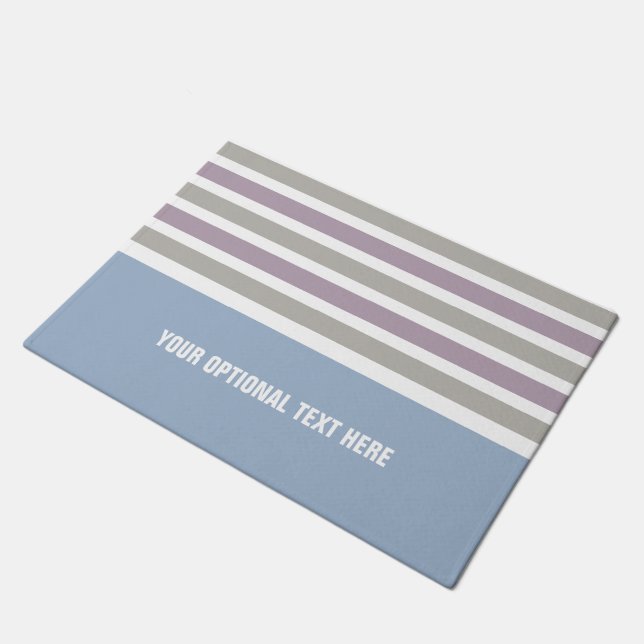 Stripes Pattern custom door mats (Angled)