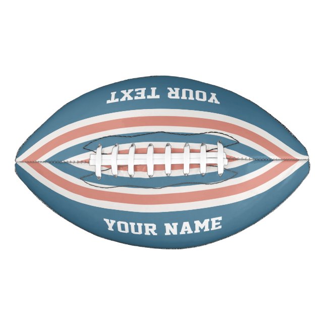 Stripes Pattern custom footballs (Front)