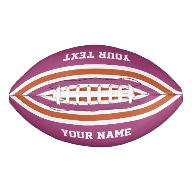 Stripes Pattern custom footballs (Front)