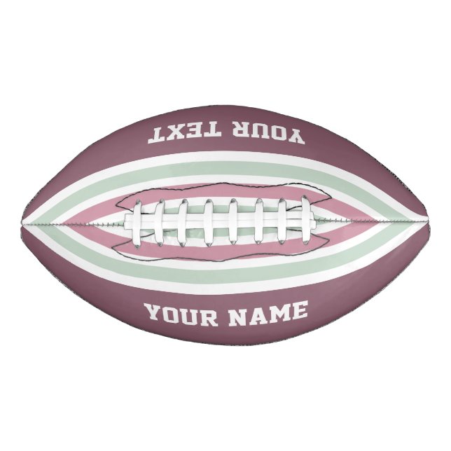 Stripes Pattern custom footballs (Front)