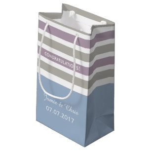 Stripes Pattern custom gift bags