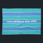 Stripes Pattern custom hand towel<br><div class="desc">Change the text field to what you want. You can also change the font and its size and colour by using the "Customize it" function,  as well as add more text fields if you wish. See my store for more items with this design.</div>