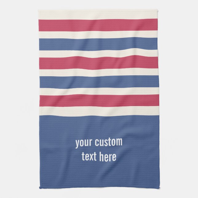 Stripes Pattern custom kitchen towel (Vertical)