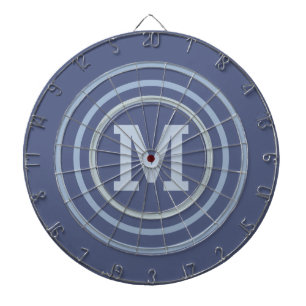 Stripes Pattern custom monogram dart board