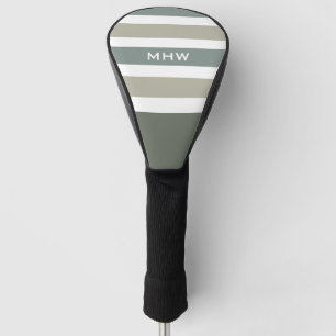Stripes Pattern custom monogram driver cover