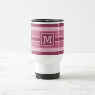 Stripes Pattern custom monogram mugs