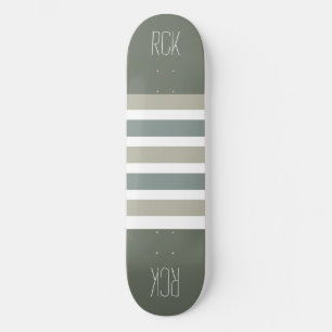 Stripes Pattern custom monogram skateboards