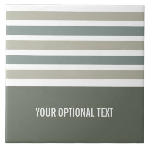 Stripes Pattern custom monogram tiles